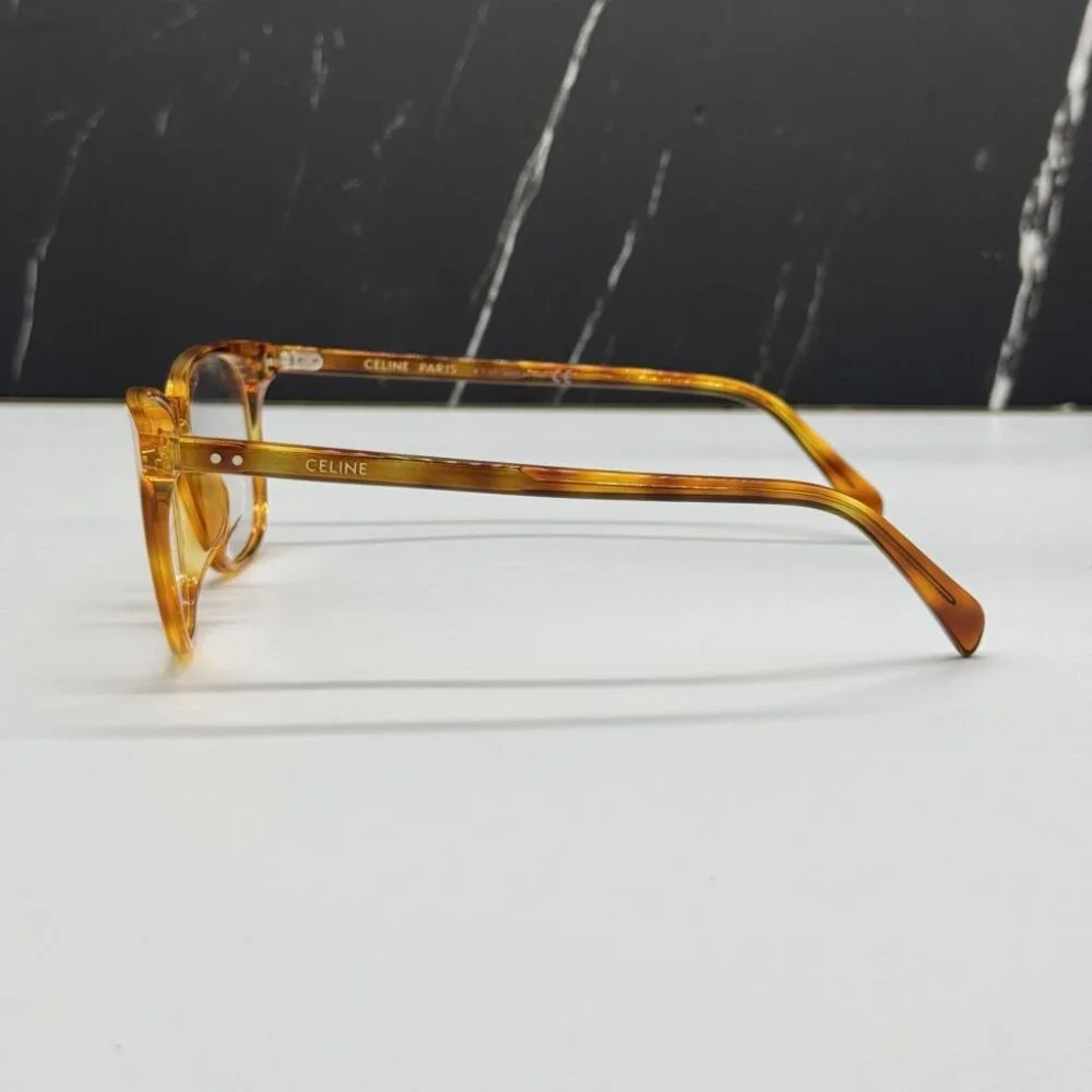 NEW CELINE CL50046F 053 HAVANA ROUND UNISEX CELINE EYEGLASSES